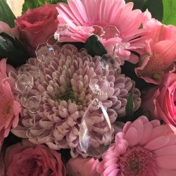 Krystal kde med vedhng - Model F - 5 stk.