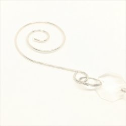 Krystal kde med vedhng - Model C - 5 stk.