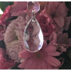 Krystal kde med vedhng - Model D - 5 stk.