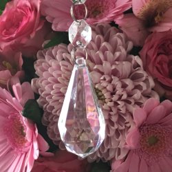 Krystal kde med vedhng - Model E - 5 stk.