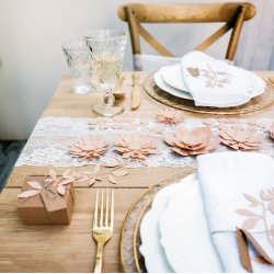 Dekorationsblade - Rosa - 9 stk.