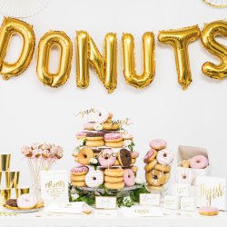 Folieballon - Bogstav O - 35 cm - Guld