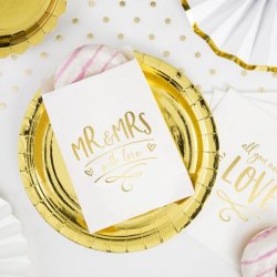 Tallerken - Guld - 23 cm