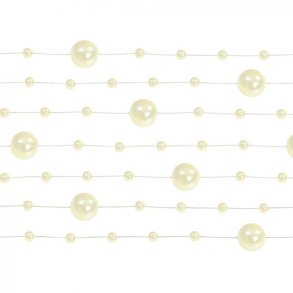 Perleguirlande - Cream