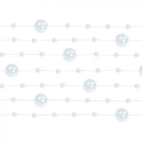 Perleguirlande - Hvid/Perlemor