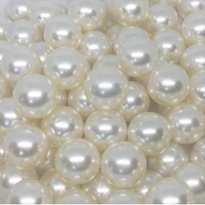 Perle uden hul - Perlemor - 1,8 cm - 30 stk.