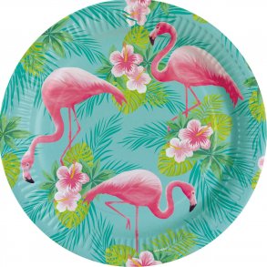 Tallerken - Flamingo Paradis - 22 cm