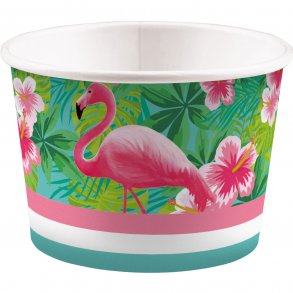 Is kop - Pink Flamingo - 8 stk.