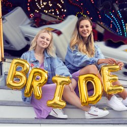 Folieballon - Bogstav R - 35 cm - Guld