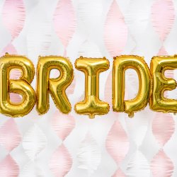 Folieballon - Bogstav R - 35 cm - Guld