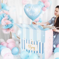 Rosetter - Lysebl / Guld - 3 stk.