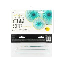 Rosetter - Mintgrn - 3 stk.