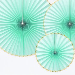 Rosetter - Mintgrn - 3 stk.