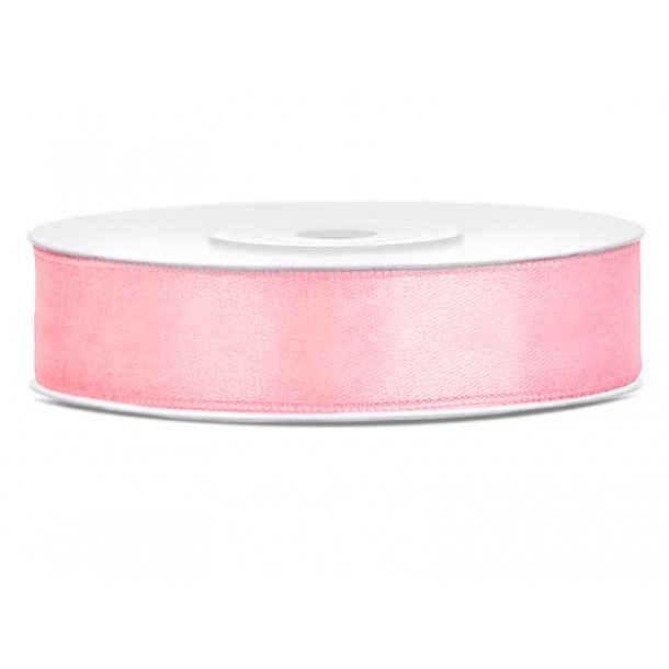 Satinbnd - Lyserd - 12 mm