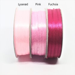 Satinbnd - Fuchsia - 3 mm