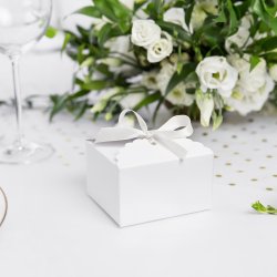 Satinbnd - Hvid - 12 mm