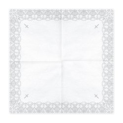 Servietter - Kors i slv - 33x33 cm