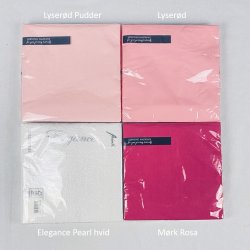 Servietter -  Ambiente Elegance Pearl Hvid - 40x40 cm