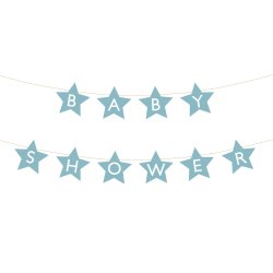 Banner - BABYSHOWER - Lysebl