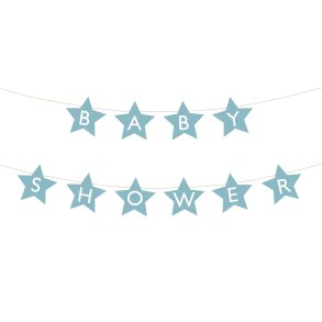 Banner - BABYSHOWER - Lysebl