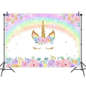 Foto baggrund - Enhjrning - 1,50 x 0,90 meter