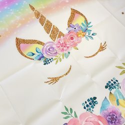 Foto baggrund - Enhjrning - 1,50 x 0,90 meter