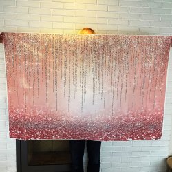 Foto baggrund - Rosegold og glitter - 1,50 x 0,90 meter