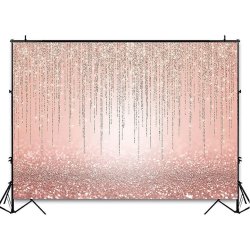 Foto baggrund - Rosegold og glitter - 1,50 x 0,90 meter