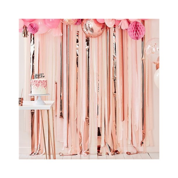 Streamer backdrop st - Rose mix