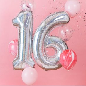 16 rs fdselsdag - Ballonst - 8 balloner