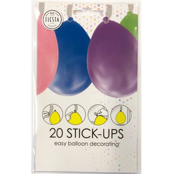 Ballon stick ups - 20 stk.