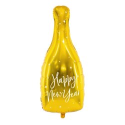Folieballon - Champagneflaske - GULD - 82 cm