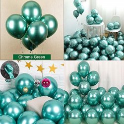Chrome Ballon - Grn - 10 stk.