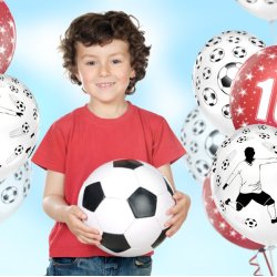 Ballon - Fodboldspiller - 6 stk.