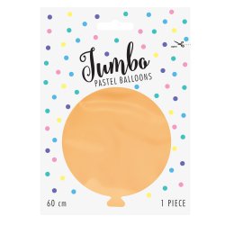 Ballon - Pastel Lys Fersken - 60 cm
