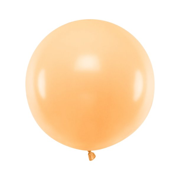 Ballon - Pastel Lys Fersken - 60 cm