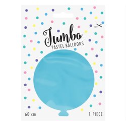 Ballon - Pastel Lysebl - 60 cm