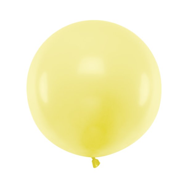 Ballon - Pastel Lys Gul - 60 cm
