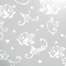 Ballon Jumbo - Klar med roser - 100 cm