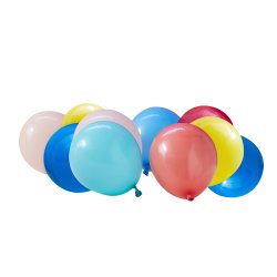Balloner til ramme / Stativ - Regnbue mix - Mini - 40 stk.