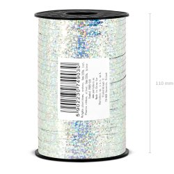 Ballonbnd - Slv Holografisk - 225 meter