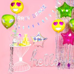 Ballonbnd - Slv Holografisk - 225 meter