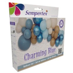 Ballonbue - Bl, creme og latte