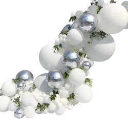 Ballonbue - Hvid Macaron og slv