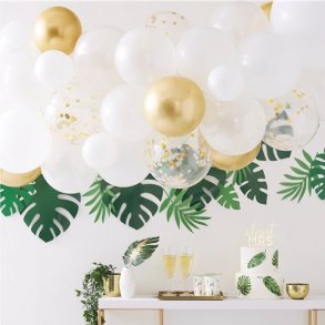 Ballonbue - Guld og hvid