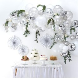 Ballonbue - Slv og hvid