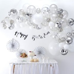 Ballonbue - Slv og hvid