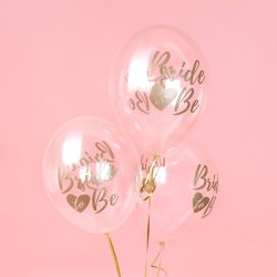 Ballon - BRIDE TO BE - Guld - 6 stk.