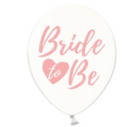 Ballon - BRIDE TO BE - LYSERD - 6 stk.