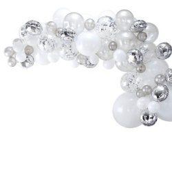 Ballonbue - Slv og hvid